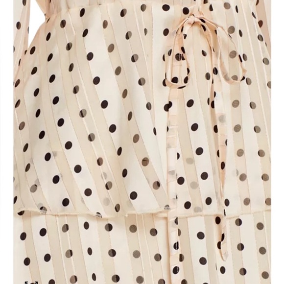 Tuckernuck O.P.T NEW Chord Tiered Polka Dot Midi Dress - Picture 2 of 11
